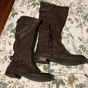 Fergalicious brown boots by Fergie
